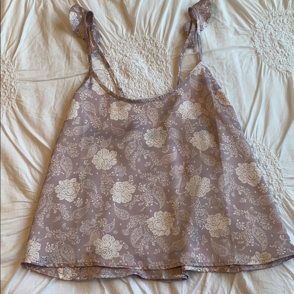 Chelsea28 Silk Flowy Tank Top